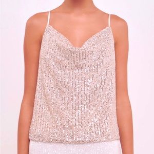 AMERICAN EAGLE ROSE GOLD SEOUIN
TANK COWL